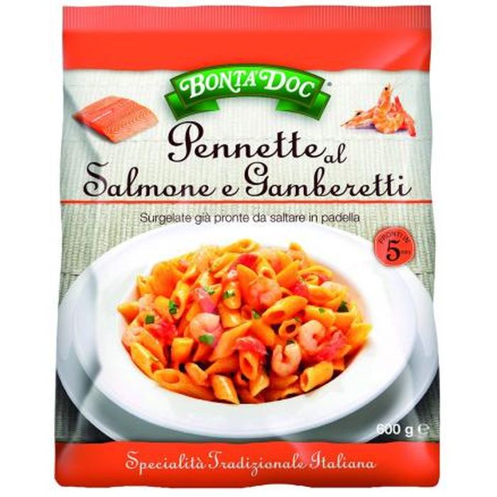 Pennette Salmone E Gamberi
