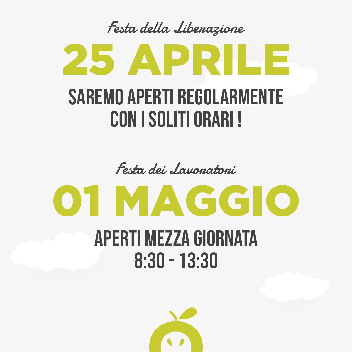 Orari giornate speciali 2026