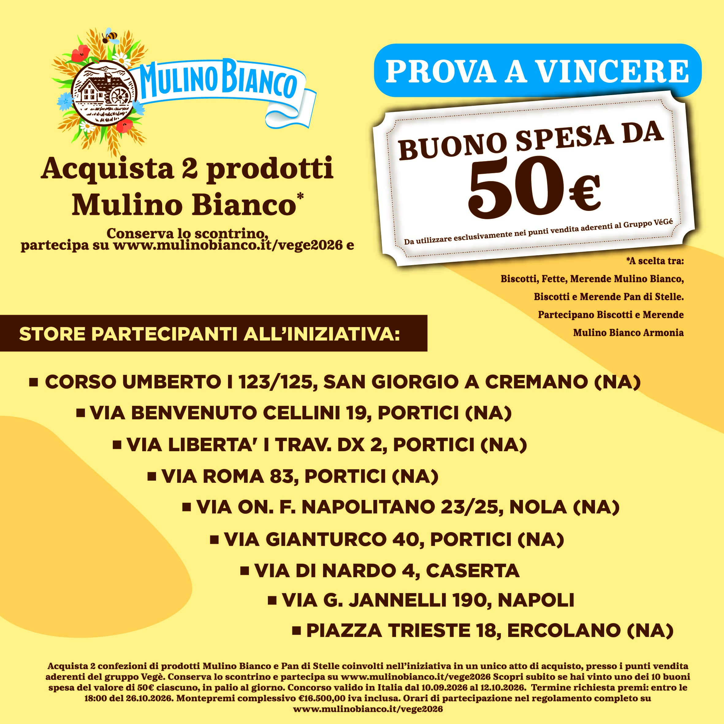 Con Mulino Bianco vinci!