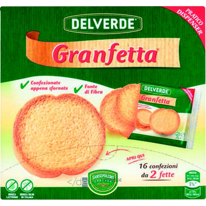 Delverde fette monoporzioni dorate/integrali