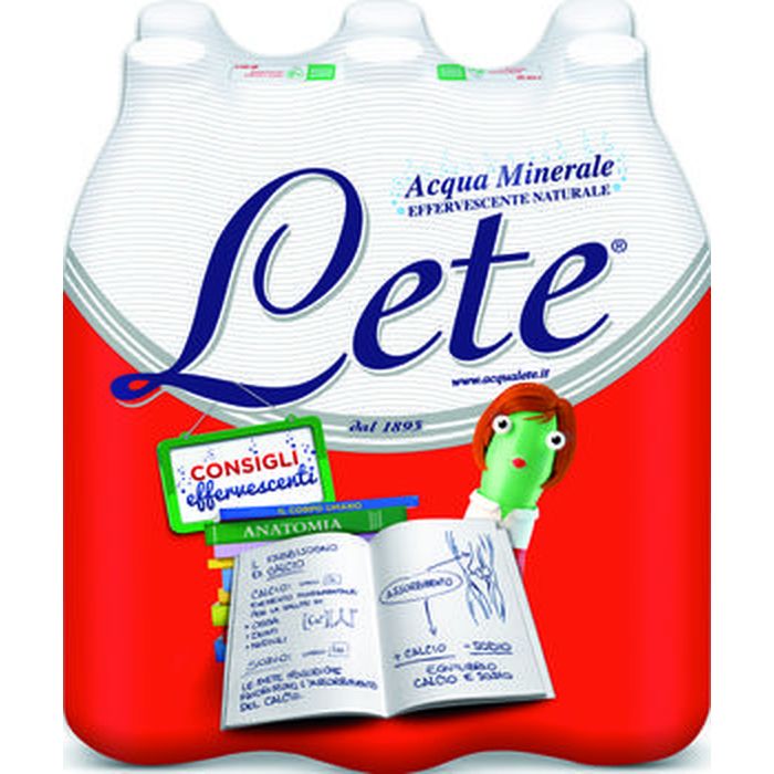Lete acqua minerale effervescente naturale 50 cl x 6