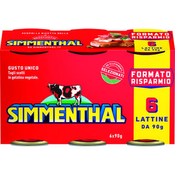 simmenthal carne in gelatina 90 gr x 6