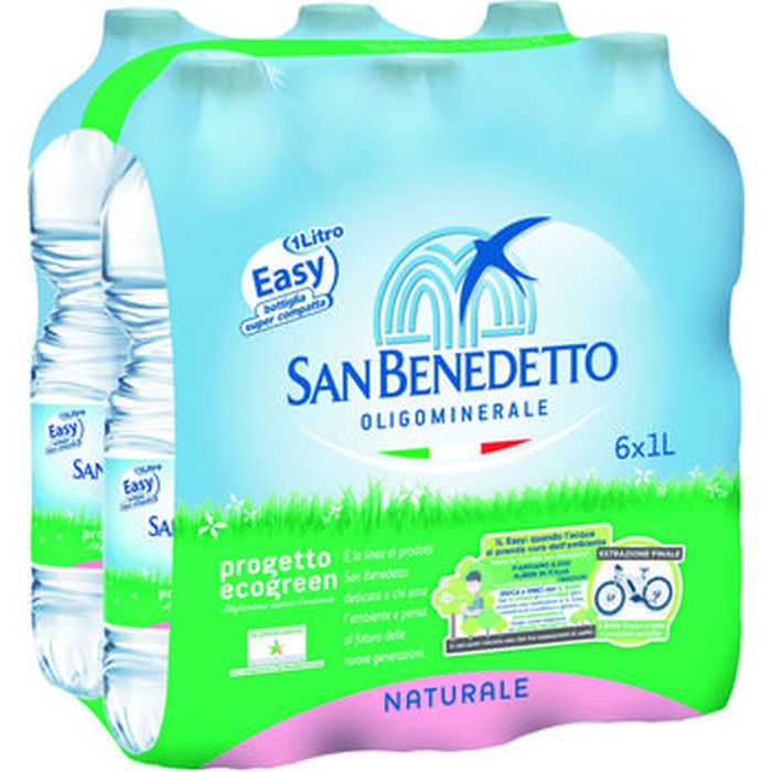 San benedetto acqua naturale easy 1 lt x 6 bottiglie