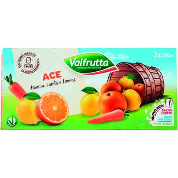 Valfrutta succhi vari gusti 200 ml x 3