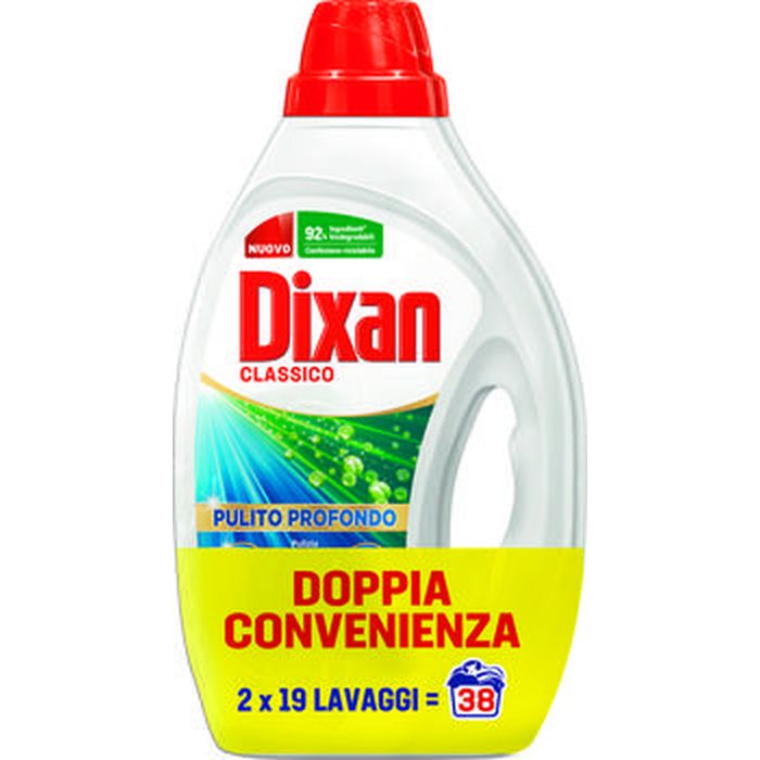 dixan detersivo liquido classico/color 19 lavaggi x 2