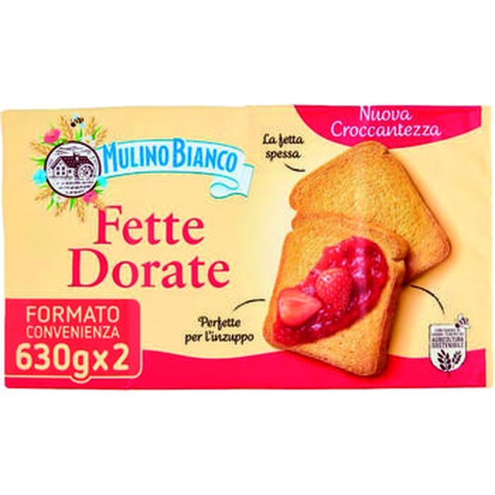 mulino bianco fette biscottate dorate/integrali 630 gr x 2
