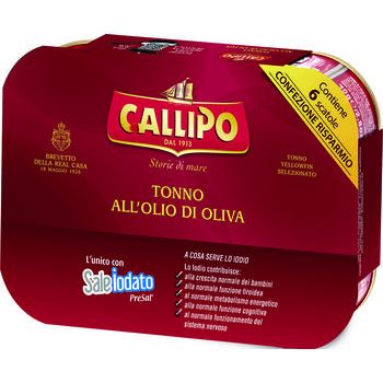 Callipo tonno in olio d'oliva 70 gr x 6