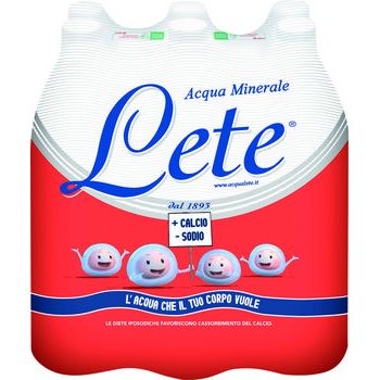 Lete acqua minerale effervescente naturale 1,5 lt x 6